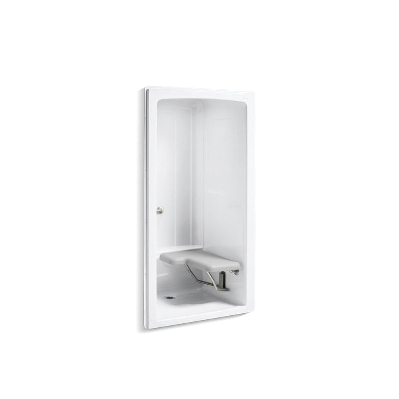 Freewill - Shower Stall - White - Wall Alcove