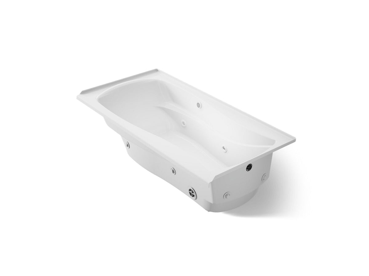 Mariposa Bathtub With Integral Flange, Whirlpool, Biscuit