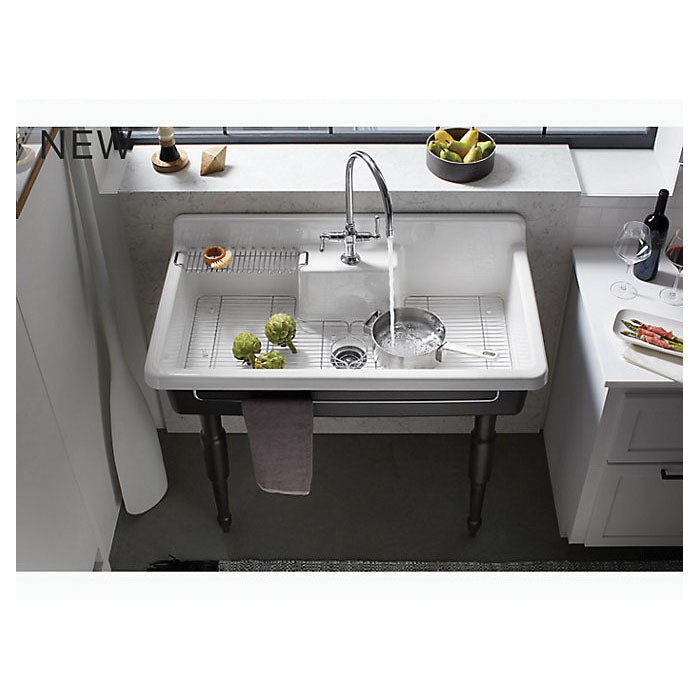 Farmstead - Left Side Sink Rack - Stainless Steel