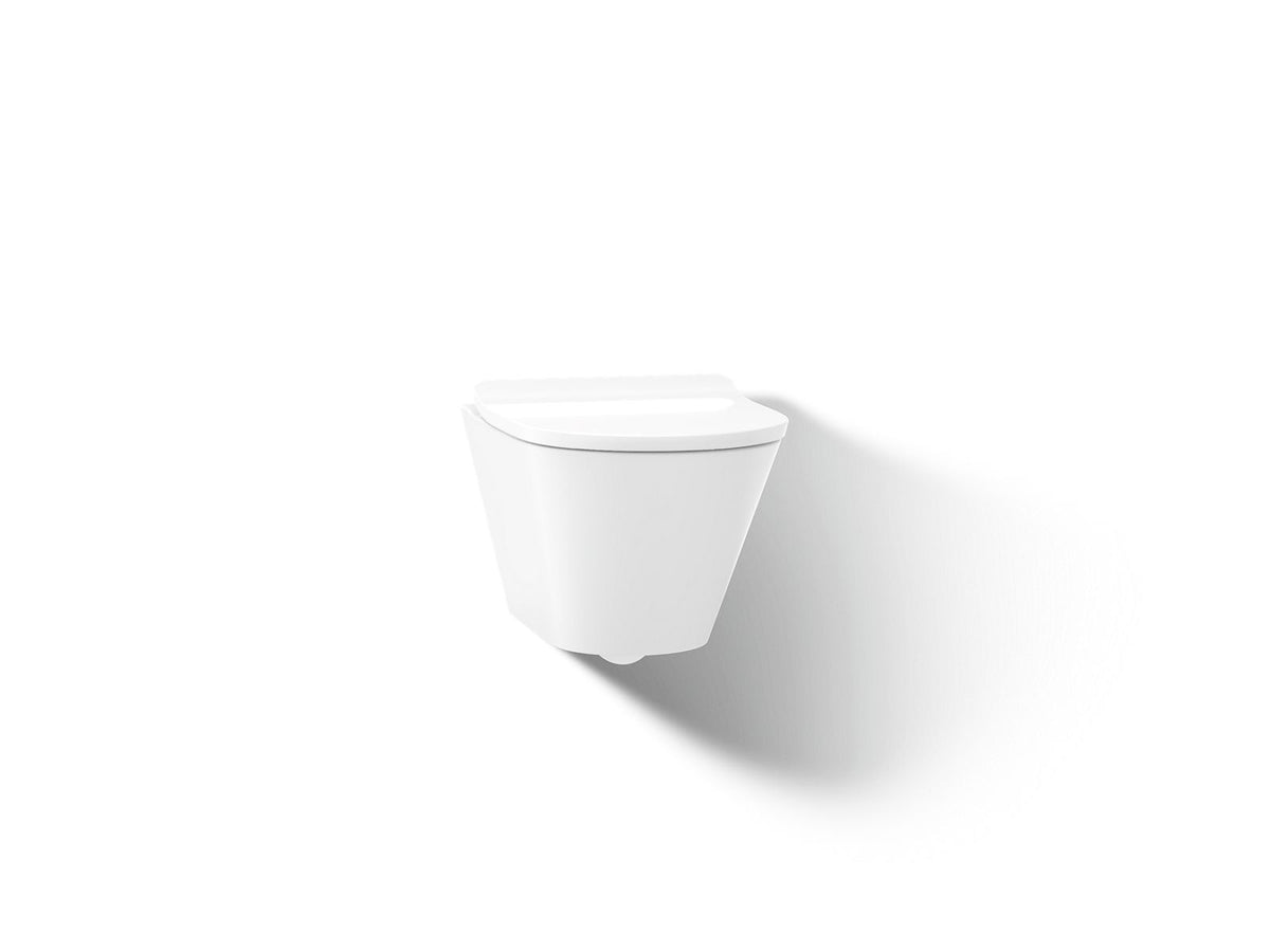 Brazn - Dual-Flush Toilet - Wall-Hung - Round