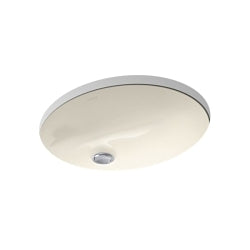 Caxton - 17" Bathroom Sink with Overflow - Almond
