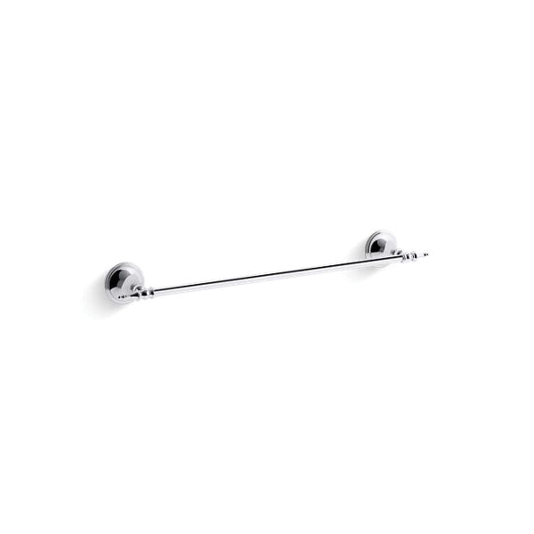 Decorative - 18" Towel Bar - Polished Chrome