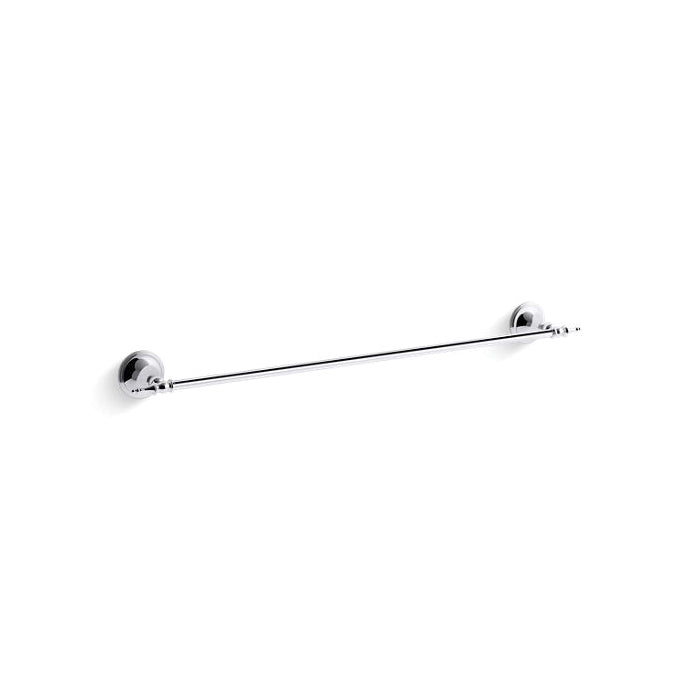 Decorative - 24" Towel Bar - Polished Chrome