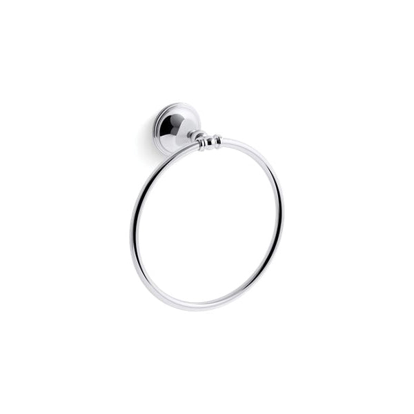 Decorative - Towel Ring - Polished Chrome - 7-7/8" Dia Ring