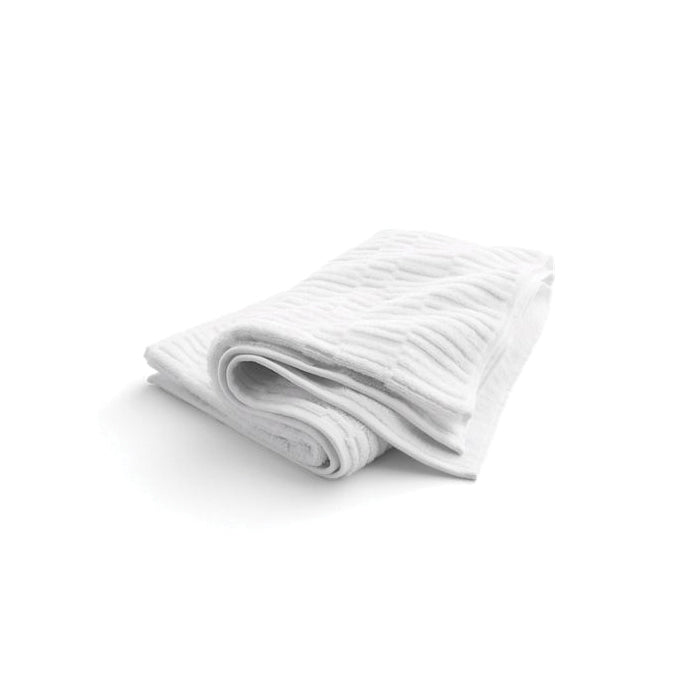 K-31507-Ta - Bath Linens Towel with Tatami Weave - White
