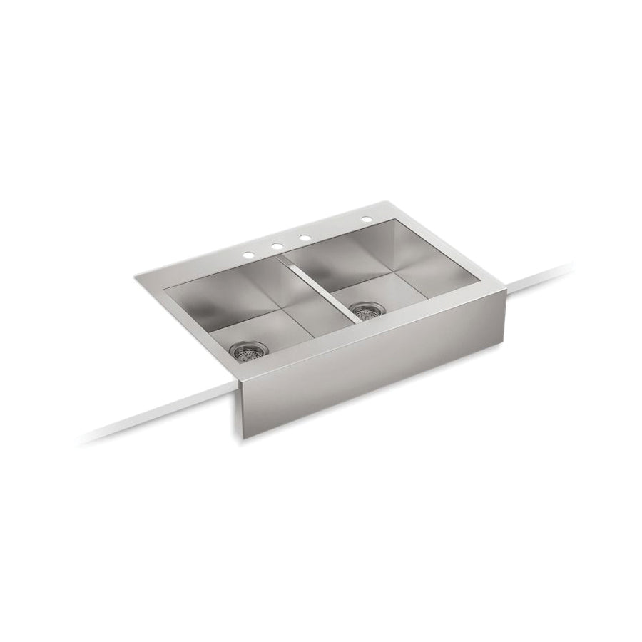 Vault - 35-3/4" Apron Front Kitchen Sink with Tall Apron
