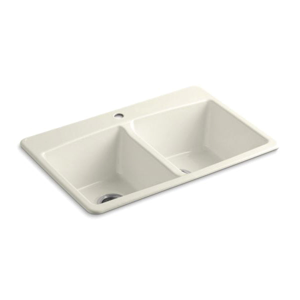 Brookfield - 33" Kitchen Sink - Biscuit - Top