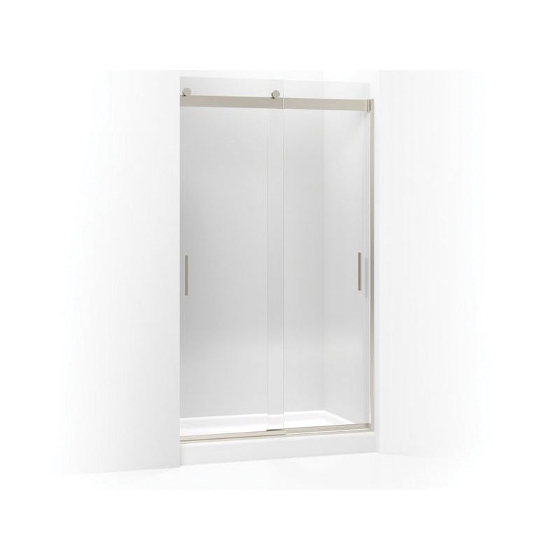 Levity Sliding Shower Door, Anodized Brushed Bronze