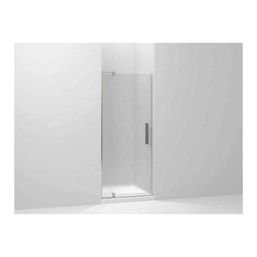 Revel - Frameless Pivot Shower Door - 27-5/16 to 31-1/8 in W Opening - 70 in H - 1/4 in Tempered Glass - Bright Polished Silver