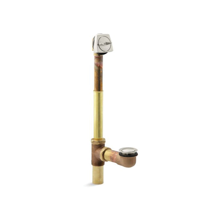 Adjustable Bath Drain - 25" H x 3-11/16" W - 17 Ga