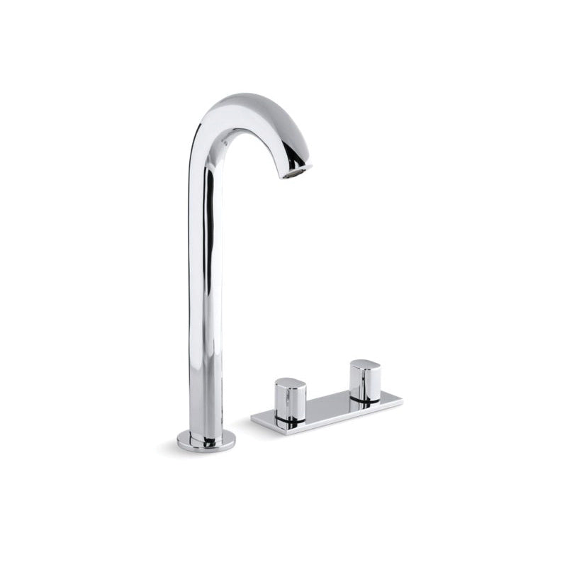 Oblo - Tall Widespread Bathroom Sink Faucet - 1.2 GPM