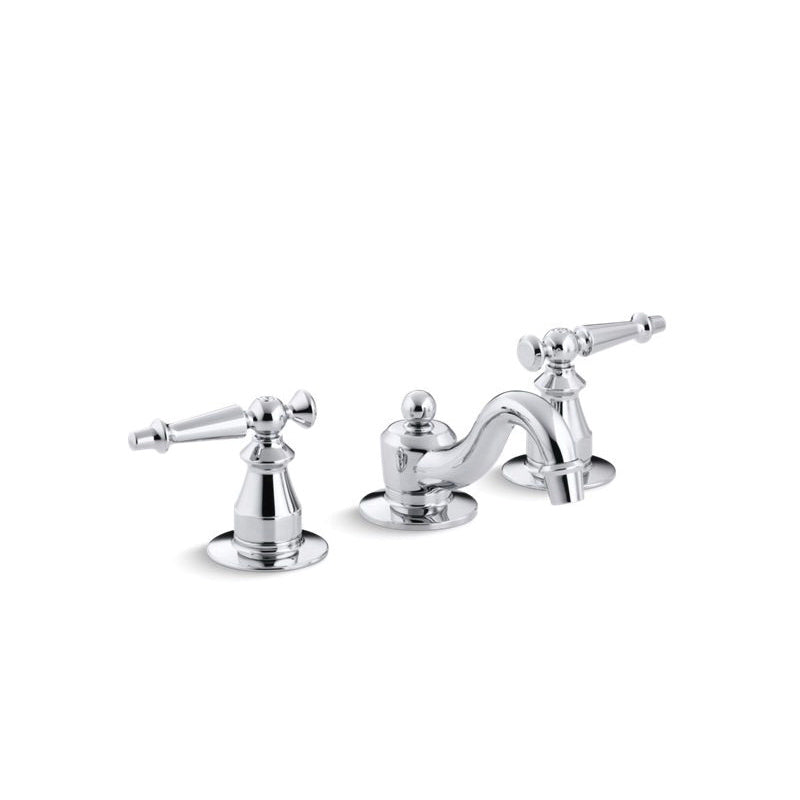 Antique - Widespread Bathroom Sink Faucet - 1-1/4" - 1.2 GPM