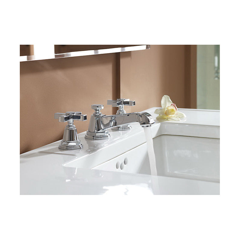 Pinstripe - Pure Widespread Bathroom Sink - 1.2 GPM - Solid