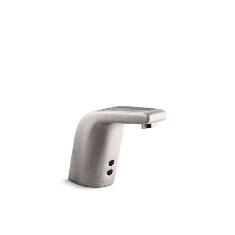Sculpted Insight - Bathroom Sink Faucet - Deck Mount - Brass
