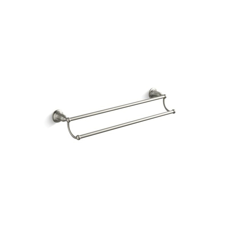 Kelston - 24" Double Towel Bar - Vibrant Brushed Nickel