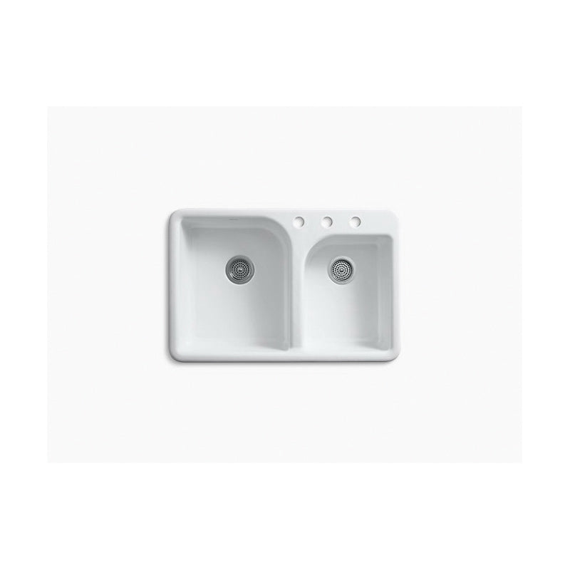 Efficiency - 33" Kitchen Sink - Top - Double Bowl