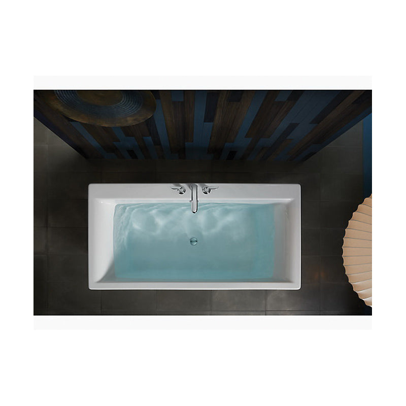 Stargaze - Bathtub with Fluted Shroud - Biscuit - Acrylic
