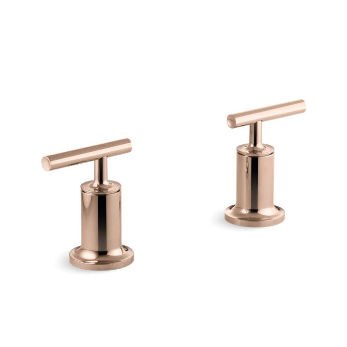 Purist - High Flow Bath Trim with Lever - Brass