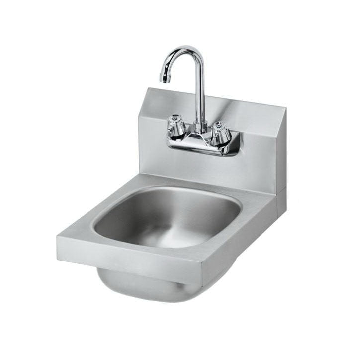 Krowne® HS-9L Space Saver Hand Sink, 17 in H x 12 in W x 12 in D, Stainless Steel