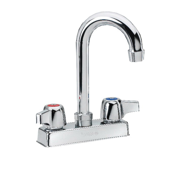 Silver - Wall Mount Faucet - 4" Center - 2 GPM