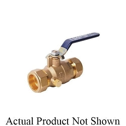 LEGEND 101-434NL T-2002NL Ball Valve With Drain, 3/4 in Nominal, Compression End Style, Brass Body, Full Port, Import