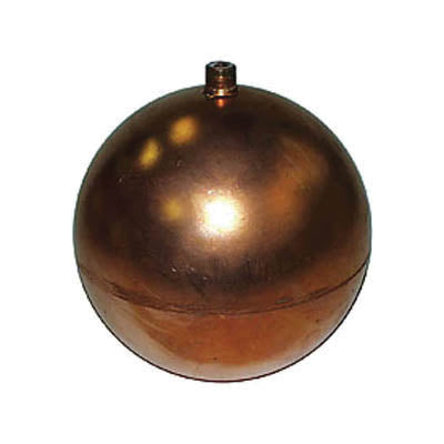 LEGEND 111-263 Seamless Float Ball, 5 in Dia, 1/4-20 Thread, Copper, Domestic