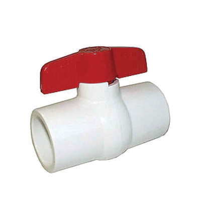LEGEND 201-411 S-601 Compact Miniature Ball Valve, 4 in Nominal, Solvent End Style, PVC Body, Full Port, EPDM Softgoods, Import