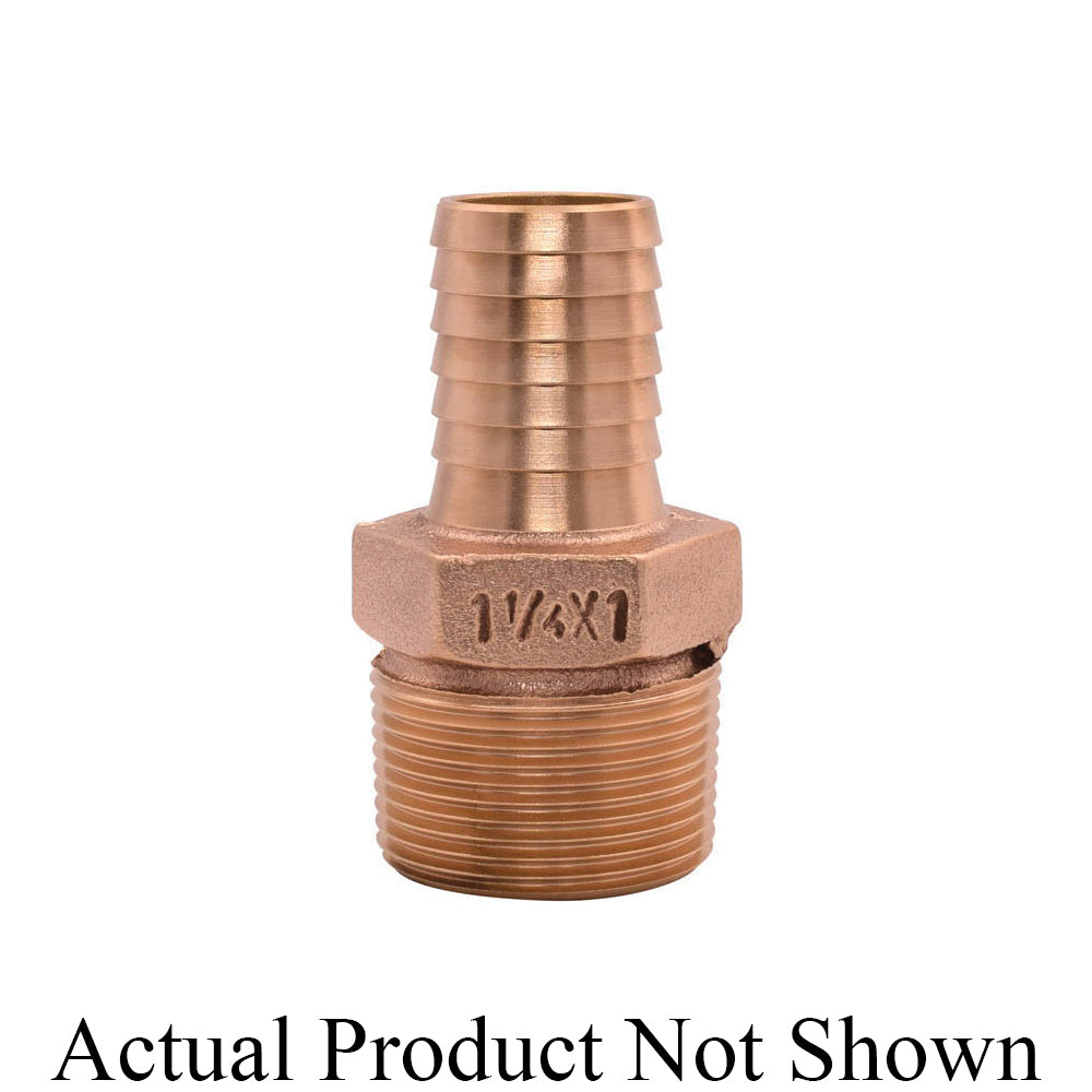 1 x 3/4" Reducing Adapter - Cast Bronze - Insert x MNPT