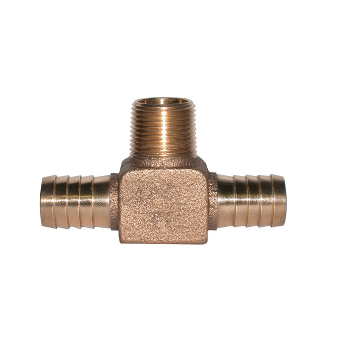 LEGEND 312-084 Hydrant Tee, 3/4 in Nominal, Insert x Insert x MNPT End Style, Bronze, Import