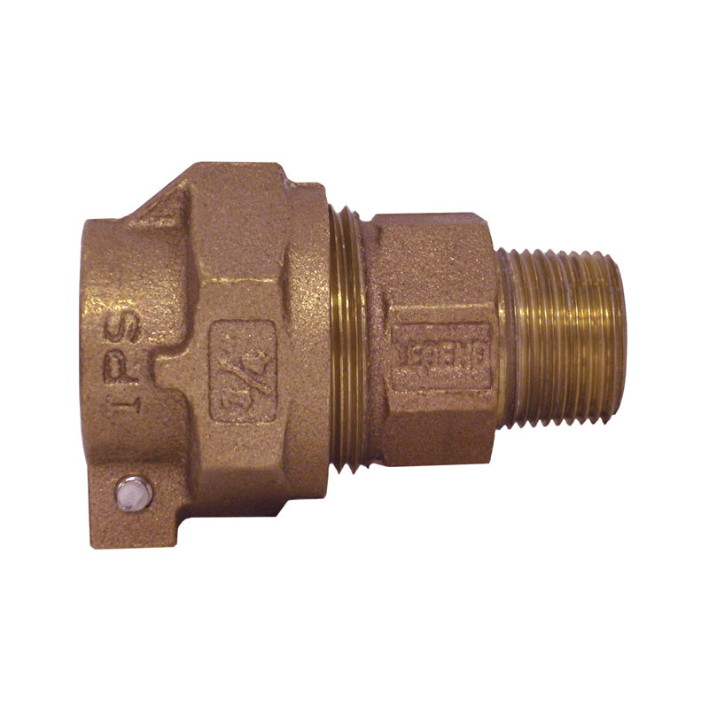 LEGEND 313-234NL T-4320 Pipe Coupling, 3/4 in Nominal, Pack Joint (IPS) x MNPT End Style, Bronze, Import