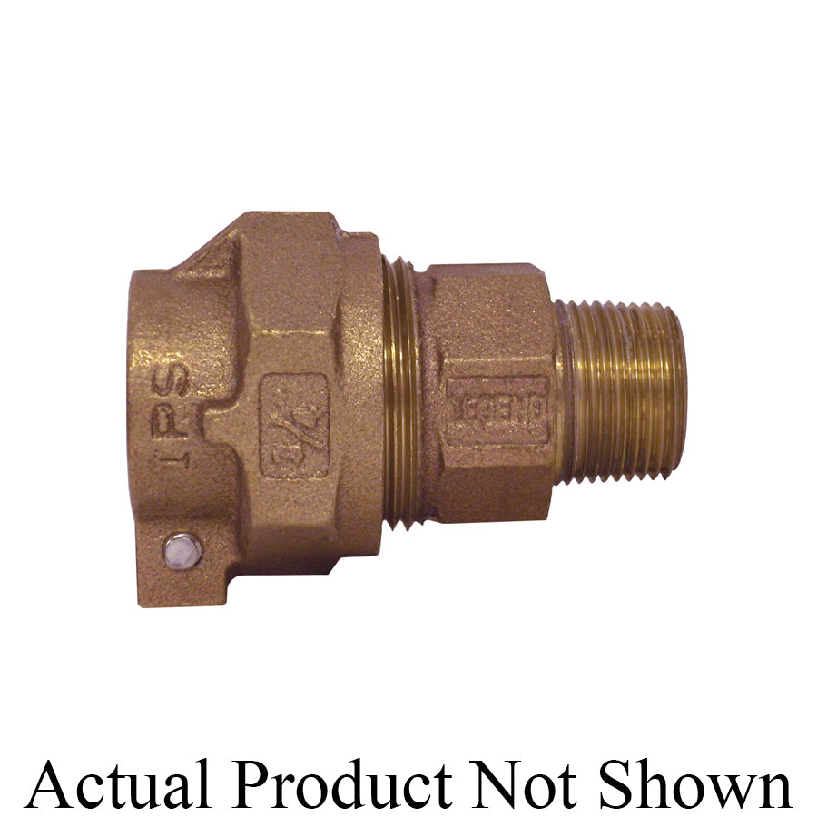 LEGEND 313-235NL T-4320 Pipe Coupling, 1 in Nominal, Pack Joint (IPS) x MNPT End Style, Bronze, Import