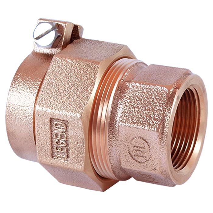 LEGEND 313-290NL T-4320NL No Lead Water Service Fitting, 1 in Nominal, PEP x FNPT End Style, Bronze