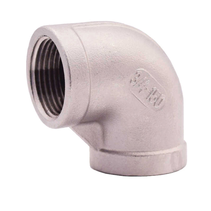 LEGEND 404-006 Elbow, 1-1/4 in Nominal, Thread End Style, 304 Stainless Steel, Import