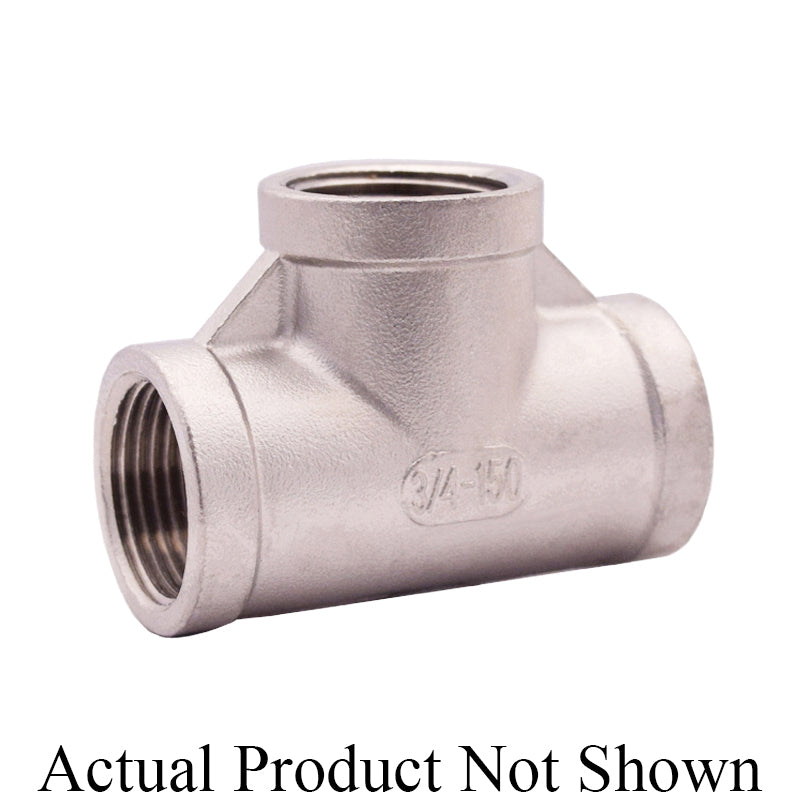 LEGEND 404-108 Tee, 2 in Nominal, Thread End Style, 304 Stainless Steel, Import
