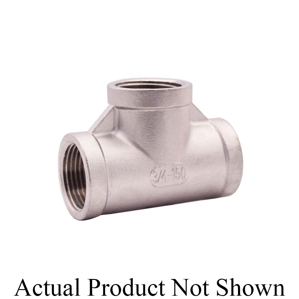 1-1/4" 404-106 Tee - 304 Stainless Steel - Thread