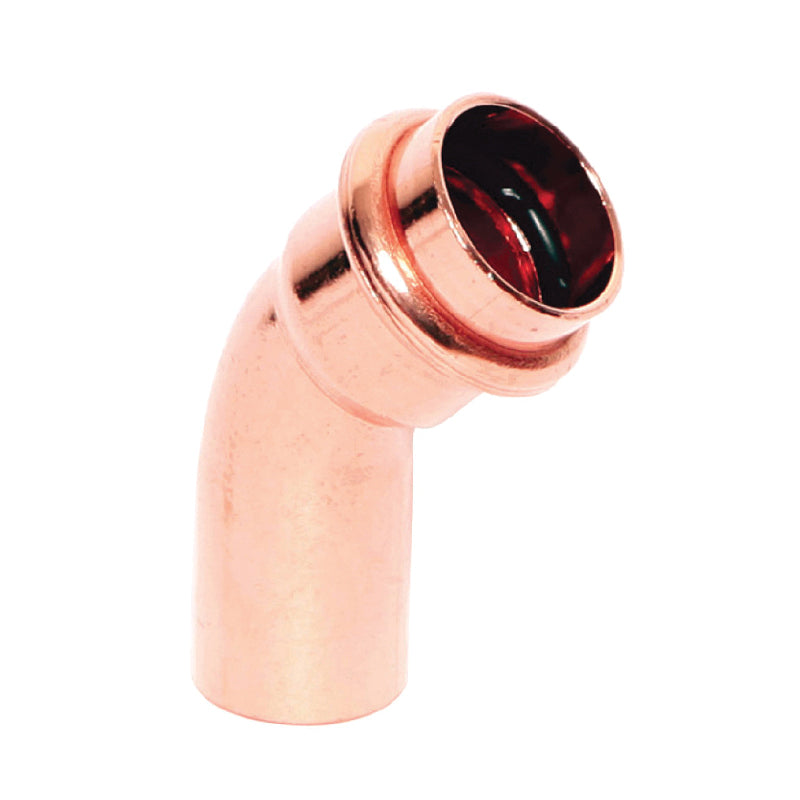 LEGEND 450-068P 45 deg Street Elbow, 2 in Nominal, Fitting x Press End Style, Copper, Import