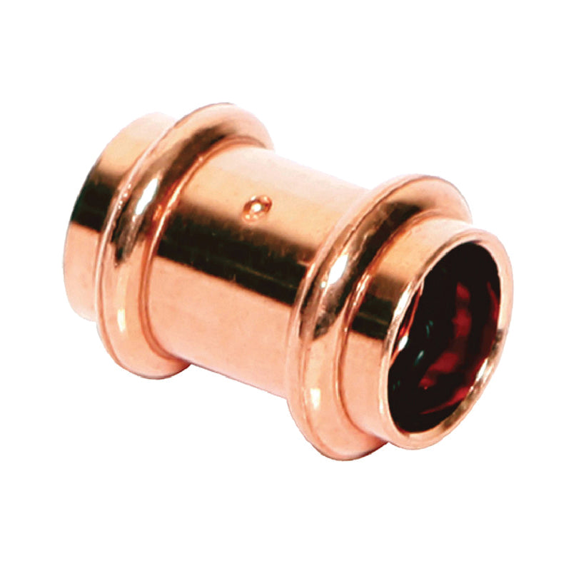 LEGEND 450-507P Coupling With Stop, 1-1/2 in Nominal, Press End Style, Copper, Import