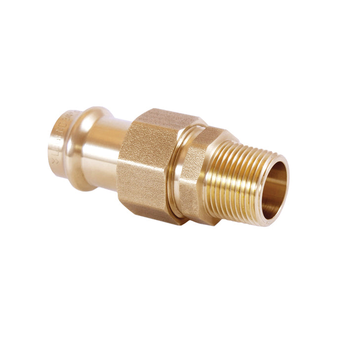 2" Union - Dzr Brass - Press x MNPT