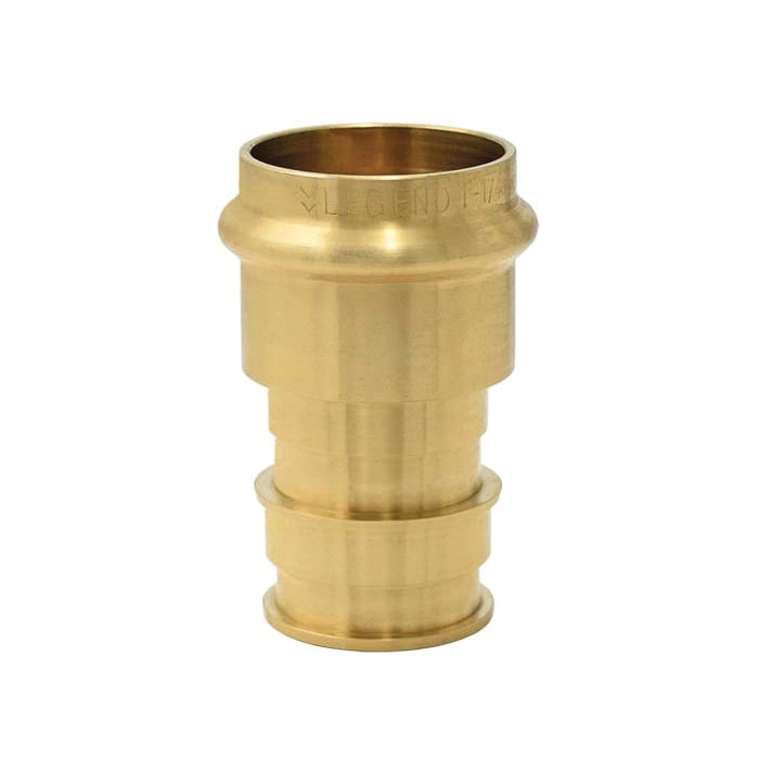 LEGEND LEGENDPress™ 450-866P Adapter, 1-1/4 in Nominal, Press x F1960 PEX End Style, Brass, Import