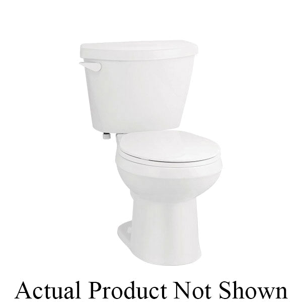 NIAGARA LIBERTY™ C11.103.01 Single-Flush Standard Height 2-Piece Toilet, Elongated Bowl, 14-7/8 in H Rim, 10 in Rough-In, 1.28 gpf, White, Import