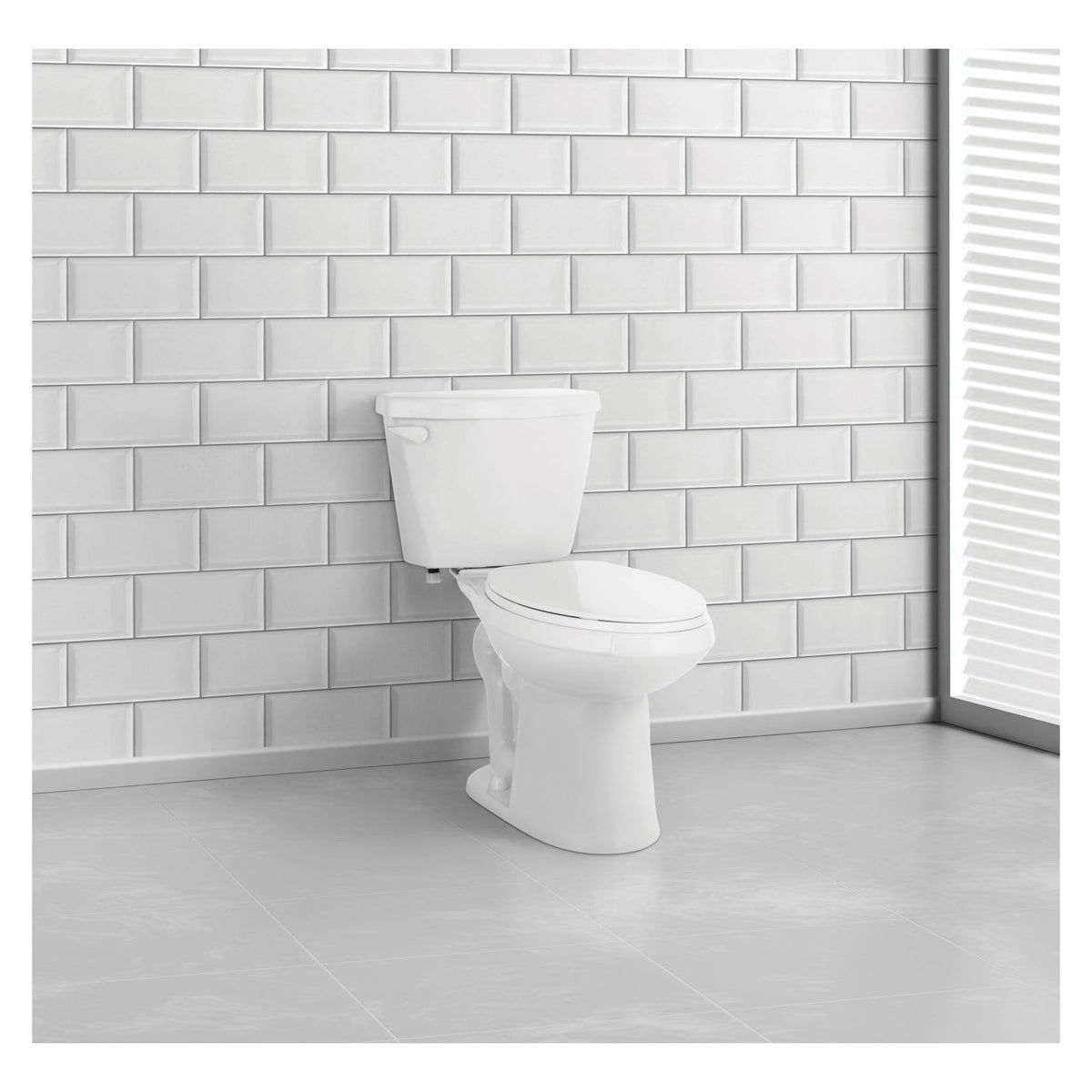 ADA Height Single-Flush 2-Piece Toilet - 10" Rough-in