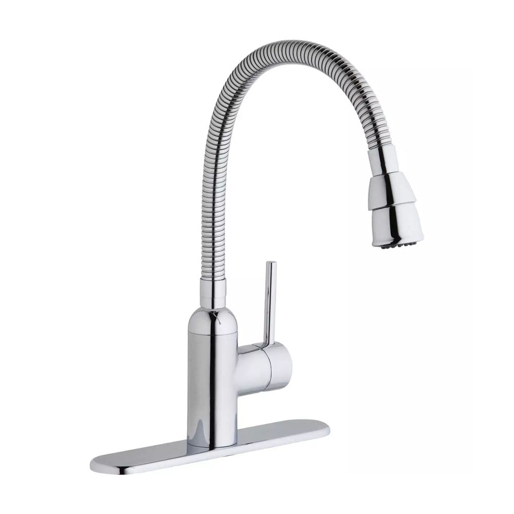Pursuit™ Laundry/Utility Faucet with Flexible Spout Forward Only Lever Handle Chrome