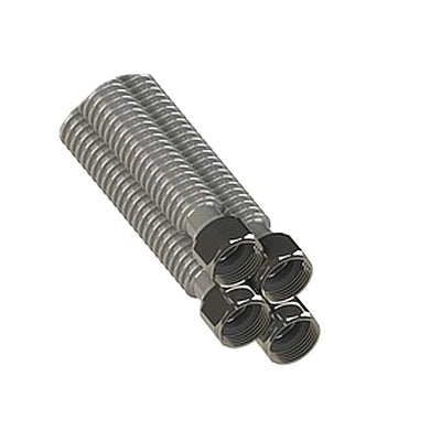 Aquaflo® WCS-318-PP Braided Water Heater Connector, FNPT 1 in Inlet, FNPT 1 in Outlet, Corrugated Stainless Steel