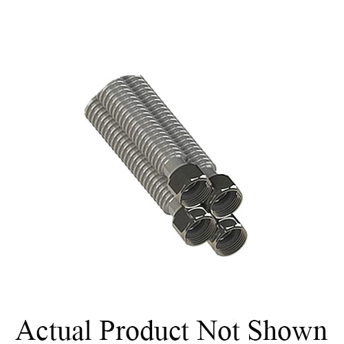 Aquaflo® WCS-324-PP Corrugated Water Heater Connector, 1 in, FNPT, 24 in L, 125 psi, Stainless Steel