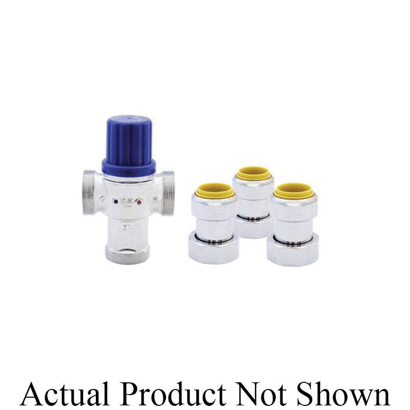 T-45NL - 3/8" 3-Way Thermostatic Mixing Valve - Push-Fit