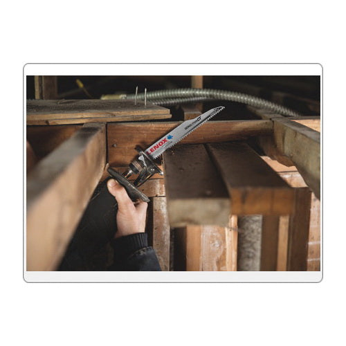 Lenox® DEMOLITION CT™ 1832144 Straight Back Reciprocating Saw Blade, 9 in L x 1 in W, 6, Steel Body, Universal/Toothed Edge Tang