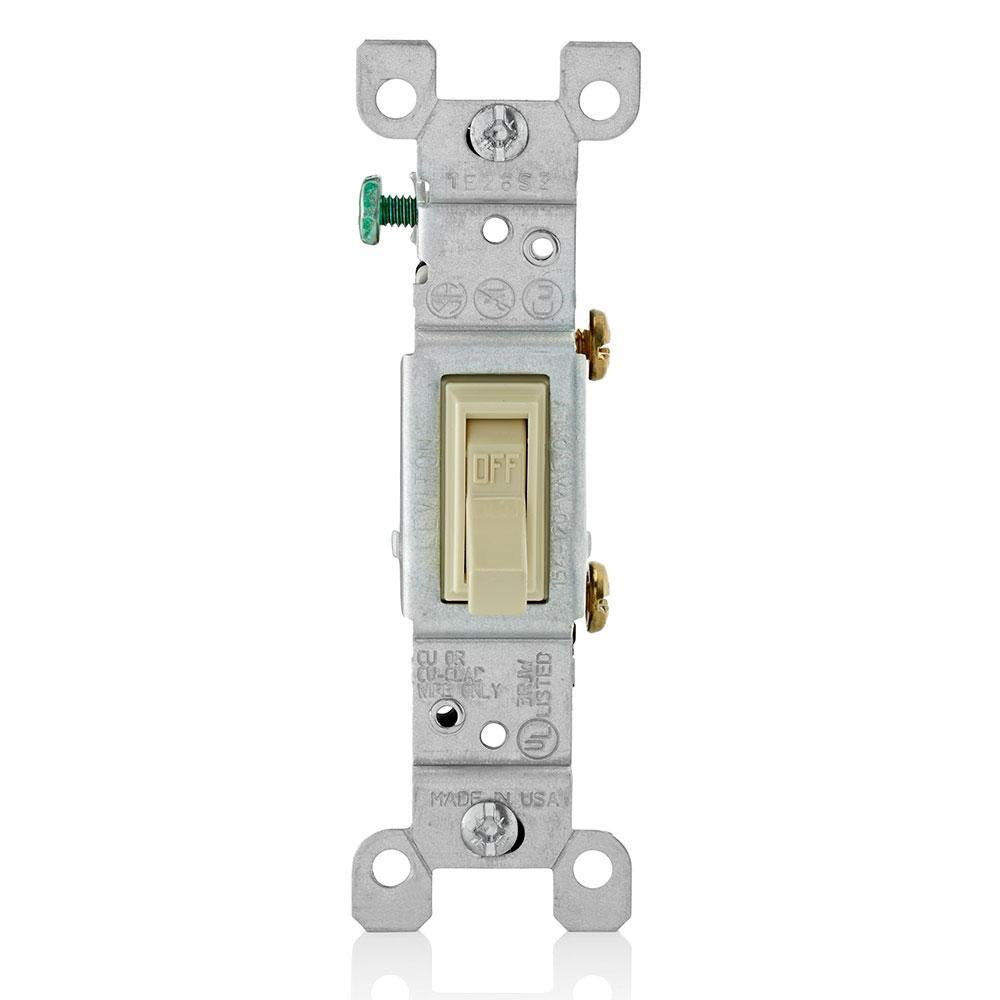 Grounding Toggle Switch - Ivory - Thermoplastic