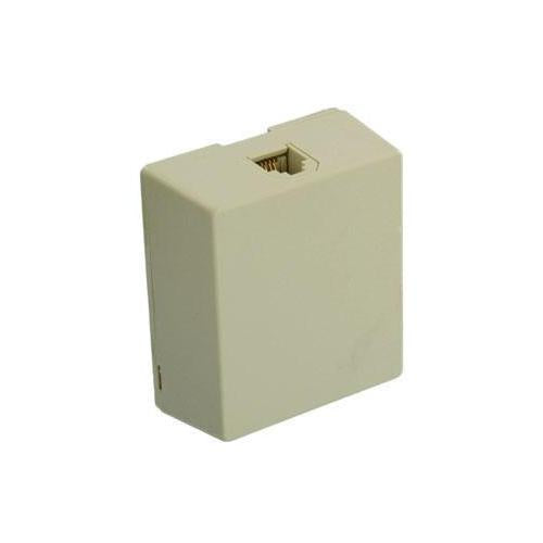 Leviton® 4625A-24I Type 625A2 Modular Telephone Jack, Surface Mount, Plastic, Ivory