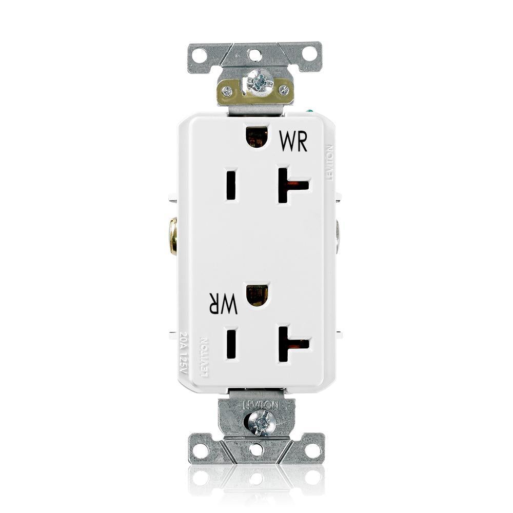 Face Weather-Resistant Straight Blade Receptacle - 125 V AC