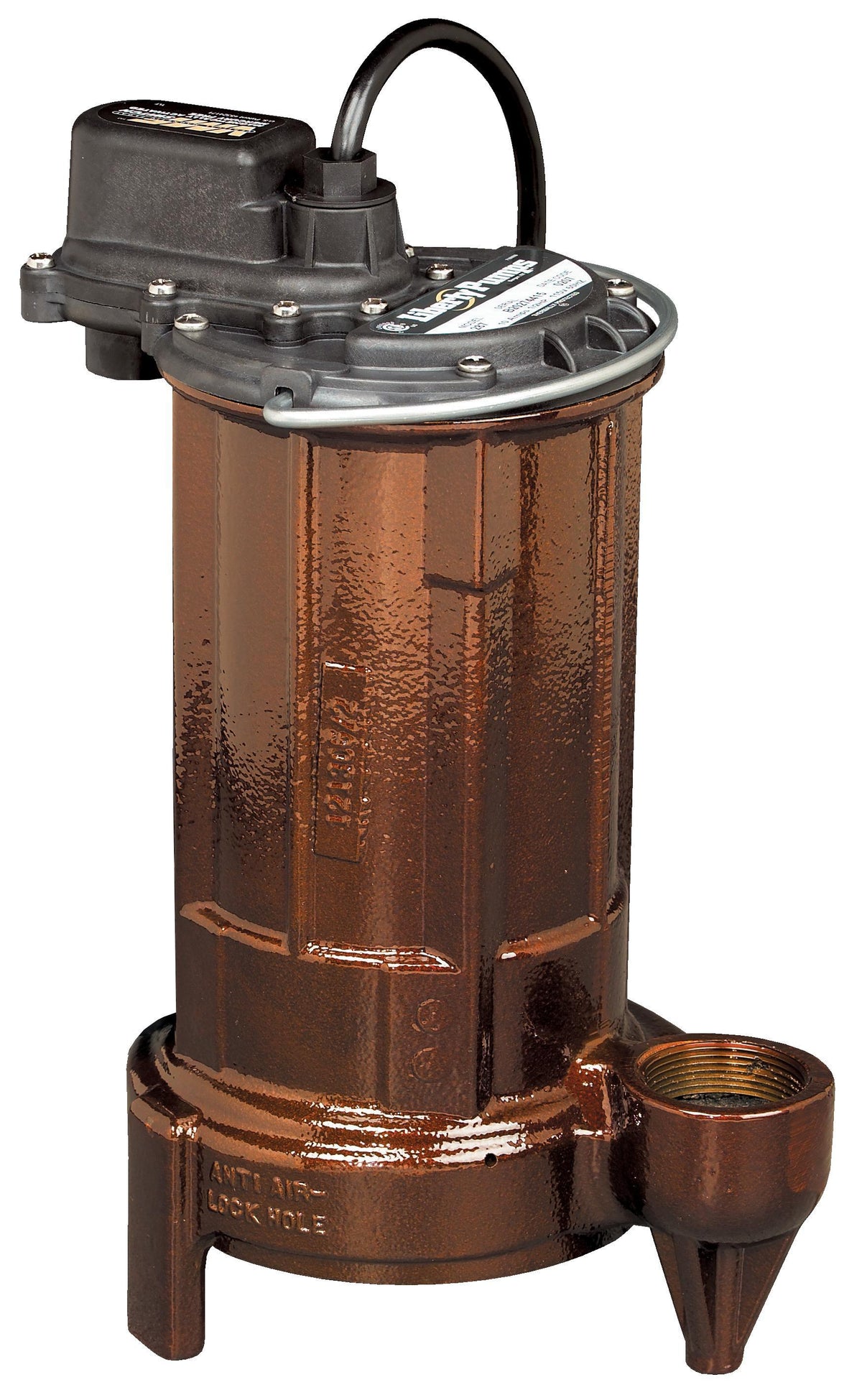 Liberty Pumps® 290-5 290, 77 gpm Flow Rate, 1-1/2 in Outlet, 1 Phase , 3/4 hp, Cast Iron